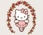 Hello Kitty с цветами